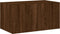 vidaXL - Tv-wandmeubel - met - LED-verlichting - 60x35x31 - cm - bruin - eikenkleur