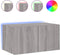 vidaXL - Tv-wandmeubel - met - LED-verlichting - 60x35x31 - cm - grijs - sonoma