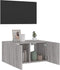 vidaXL - Tv-wandmeubel - met - LED-verlichting - 60x35x31 - cm - grijs - sonoma