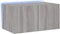 vidaXL - Tv-wandmeubel - met - LED-verlichting - 60x35x31 - cm - grijs - sonoma