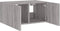 vidaXL - Tv-wandmeubel - met - LED-verlichting - 60x35x31 - cm - grijs - sonoma