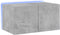 vidaXL - Tv-wandmeubel - met - LED-verlichting - 60x35x31 - cm - betongrijs