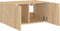 vidaXL - Tv-wandmeubel - met - LED-verlichting - 60x35x31 - cm - sonoma - eikenkleur