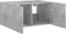 vidaXL - Tv-wandmeubel - met - LED-verlichting - 60x35x31 - cm - betongrijs
