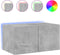 vidaXL - Tv-wandmeubel - met - LED-verlichting - 60x35x31 - cm - betongrijs