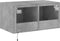 vidaXL - Tv-wandmeubel - met - LED-verlichting - 60x35x31 - cm - betongrijs