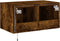 vidaXL - Tv-wandmeubel - met - LED-verlichting - 60x35x31 - cm - gerookt - eiken