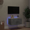 vidaXL - Tv-wandmeubel - met - LED-verlichting - 60x35x31 - cm - betongrijs