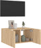 vidaXL - Tv-wandmeubel - met - LED-verlichting - 60x35x31 - cm - sonoma - eikenkleur
