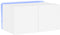 vidaXL - Tv-wandmeubel - met - LED-verlichting - 60x35x31 - cm - wit