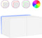 vidaXL - Tv-wandmeubel - met - LED-verlichting - 60x35x31 - cm - wit