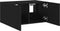 vidaXL - Tv-wandmeubel - met - LED-verlichting - 60x35x31 - cm - zwart
