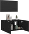vidaXL - Tv-wandmeubel - met - LED-verlichting - 60x35x31 - cm - zwart