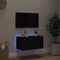 vidaXL - Tv-wandmeubel - met - LED-verlichting - 60x35x31 - cm - zwart