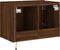 vidaXL - Tv-wandmeubel - met - LED-verlichting - 60x35x41 - cm - bruin - eikenkleur