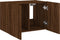 vidaXL - Tv-wandmeubel - met - LED-verlichting - 60x35x41 - cm - bruin - eikenkleur