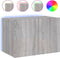 vidaXL - Tv-wandmeubel - met - LED-verlichting - 60x35x41 - cm - grijs - sonoma