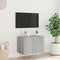 vidaXL - Tv-wandmeubel - met - LED-verlichting - 60x35x41 - cm - grijs - sonoma