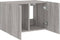 vidaXL - Tv-wandmeubel - met - LED-verlichting - 60x35x41 - cm - grijs - sonoma