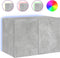 vidaXL - Tv-wandmeubel - met - LED-verlichting - 60x35x41 - cm - betongrijs