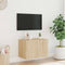 vidaXL - Tv-wandmeubel - met - LED-verlichting - 60x35x41 - cm - sonoma - eikenkleur