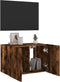 vidaXL - Tv-wandmeubel - met - LED-verlichting - 60x35x41 - cm - gerookt - eiken