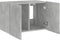vidaXL - Tv-wandmeubel - met - LED-verlichting - 60x35x41 - cm - betongrijs