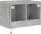vidaXL - Tv-wandmeubel - met - LED-verlichting - 60x35x41 - cm - betongrijs
