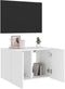 vidaXL - Tv-wandmeubel - met - LED-verlichting - 60x35x41 - cm - wit