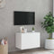 vidaXL - Tv-wandmeubel - met - LED-verlichting - 60x35x41 - cm - wit