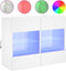 vidaXL - Tv-wandmeubel - met - LED-verlichting - 78,5x30x60,5 - cm - wit