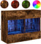 vidaXL - Tv-wandmeubel - met - LED-verlichting - 78,5x30x60,5 - cm - gerookt - eiken