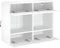 vidaXL - Tv-wandmeubel - met - LED-verlichting - 78,5x30x60,5 - cm - wit