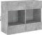 vidaXL - Tv-wandmeubel - met - LED-verlichting - 78,5x30x60,5 - cm - betongrijs