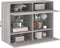 vidaXL - Tv-wandmeubel - met - LED-verlichting - 78,5x30x60,5 - cm - grijs - sonoma