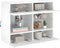 vidaXL - Tv-wandmeubel - met - LED-verlichting - 78,5x30x60,5 - cm - wit