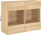 vidaXL - Tv-wandmeubel - met - LED-verlichting - 78,5x30x60,5 - cm - sonoma - eiken