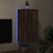 vidaXL - Tv-wandmeubel - met - LED-verlichting - 80,5x35x80 - cm - gerookt - eiken