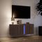 vidaXL - Tv-wandmeubel - met - LED-verlichting - 80x31x35 - cm - bruin - eikenkleur