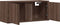 vidaXL - Tv-wandmeubel - met - LED-verlichting - 80x31x35 - cm - bruin - eikenkleur