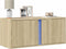 vidaXL - Tv-wandmeubel - met - LED-verlichting - 80x31x35 - cm - sonoma - eikenkleur