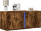 vidaXL - Tv-wandmeubel - met - LED-verlichting - 80x31x35 - cm - gerookt - eiken