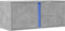 vidaXL - Tv-wandmeubel - met - LED-verlichting - 80x31x35 - cm - betongrijs