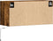 vidaXL - Tv-wandmeubel - met - LED-verlichting - 80x31x35 - cm - gerookt - eiken