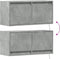 vidaXL - Tv-wandmeubel - met - LED-verlichting - 80x31x35 - cm - betongrijs
