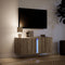 vidaXL - Tv-wandmeubel - met - LED-verlichting - 80x31x35 - cm - sonoma - eikenkleur