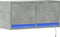 vidaXL - Tv-wandmeubel - met - LED-verlichting - 80x31x35 - cm - betongrijs