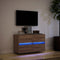 vidaXL - Tv-wandmeubel - met - LED-verlichting - 80x31x45 - cm - bruin - eikenkleur