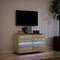 vidaXL - Tv-wandmeubel - met - LED-verlichting - 80x31x45 - cm - sonoma - eikenkleur