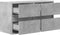 vidaXL - Tv-wandmeubel - met - LED-verlichting - 80x31x45 - cm - betongrijs